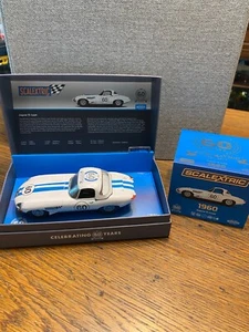 Scalextric 1/32 Slot Car C3826A 1960 Jaguar E-type Celebrating 60 Years - Picture 1 of 1