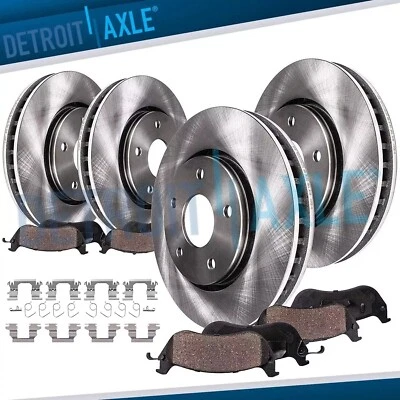 8pc Front Rear Disc Rotors Ceramic Brakes Pads for 2014-2020 Nissan Rogue Sport - Image 1 of 4