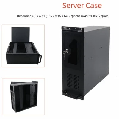 Boîtier industriel serveur/ordinateur monté en rack pour 12“x 9,6” ATX/M-ATX/Mini-ITX - Photo 1/4