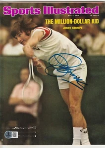 JIMMY CONNORS Signed 5/5/75 SPORTS ILLUSTRATED Beckett (BAS) - Picture 1 of 2