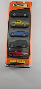 2000 Matchbox Car Wash 5 Pack Gift Set ‘99 Ford Mustang Coupe BMW 328i NEW - Picture 1 of 6