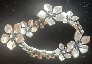 Bracciale Elastico FIORI Argento - Foto 1 di 3