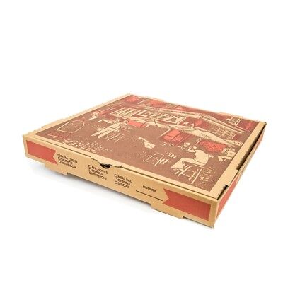 Westrock Kraft D-Flute Corrugated Pizza Box, 16 , Stock Print | 50/Bundle • 54.57$