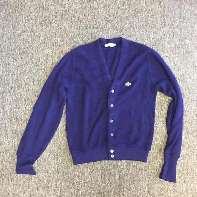 Sudadera Izod Lacoste para mujer posiblemente talla 42 púrpura liso botón delantero Foto 1 de 4