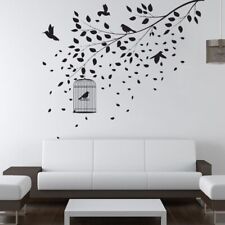 Wall Decal Sticker Bedroom Tree of Life Roots Birds Flying Away Home Decor 
