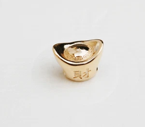 Gen. Pandora 14ct. Gold Charm "Ingot" (Chinese Wealth and Prosperity) - 750823 - Picture 1 of 5