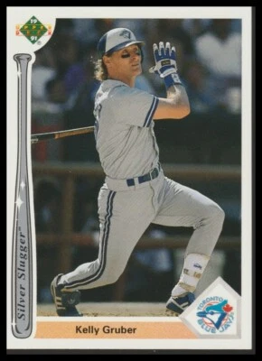 1991 Kelly Gruber Upper Deck Baseball Silver Sluggers #SS7 Toronto Blue Jays - Image 1 of 2