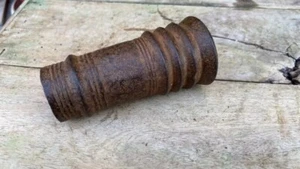 17th c Rare Old Antique Iron Fine Hand Forged Spear Handle Pipe Museum Piece - Picture 1 of 10
