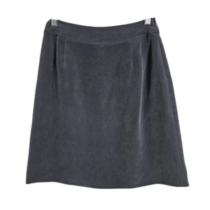 Vintage Jones New York 100 % Seide Rock ANTHRAZITGRAU Größe 4 Twee Preppy Academia - Bild 1 von 6