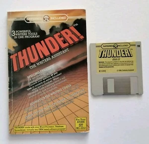 THUNDER The Writer's Assistant Atari ST 3.5" Disk + Manual by Batteries Included - Photo 1/15