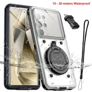 Waterproof Diving Case for Samsung S24 S23 iPhone 15 14 X Google Pixel 8/7/6 Pro - Picture 1 of 17