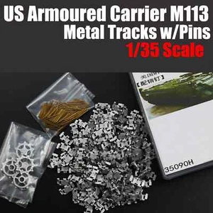 1/35 EE. UU. M113 tanque blindado plomo-estaño aleación orugas eslabones con pasadores de metal para Tamiya - Imagen 1 de 5