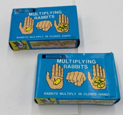 Ala Kazam Magic Tricks ovp Zaubertrick Magie vintage alt multiplying rabbits - Bild 1 von 4