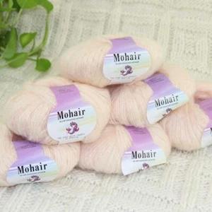 Sale New 6BallsX25g Luxury Soft Mohair Lace Wrap Shawl Hand Knit Crochet Yarn 06 - Picture 1 of 7