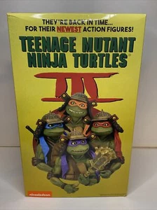 SDCC Teenage Mutant Ninja Turtles III TMNT 4 movie figures pack Samurai NECA - Picture 1 of 11