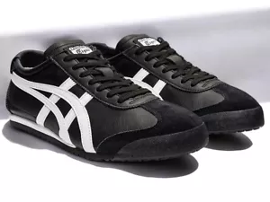 Onitsuka Tiger MEXICO 66 NEGRO BLANCO 1183C102 001 Auténtico De Japón - Imagen 1 de 9