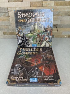 Shadows Over Camelot with Merlin's Company Expansion Complete Boardgame COUNTED - Foto 1 di 18