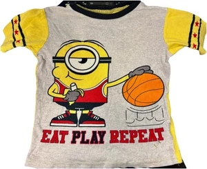 Kids Minions Despicable Me PJs Pajamas Set - Size 8 Used - Picture 1 of 9
