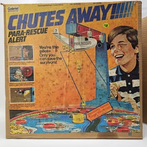 Seltenes 70er Jahre Chutes Away Spiel - Para-Rescue Alert - Sammler Vintage Spielzeug - Bild 1 von 14