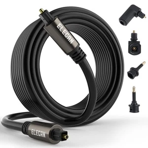 Cable de audio óptico 30 pies cable Toslink de audio digital-fibra óptica-dorado P. - Imagen 1 de 6