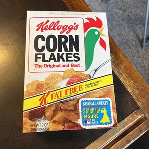 Vintage Empty Cereal Box 1992 Kellogg’s Corn Flakes MLB Greats Lou Brock - Picture 1 of 3
