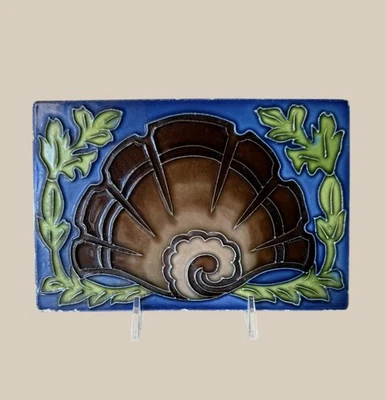 Azulejo antiguo Art Nouveau Bélgica  Foto 1 de 4