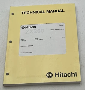 HITACHI EM1G6-1-1 ZX200 ZAXIS SERIE TECHNISCHE BEDIENUNGSANLEITUNG - Bild 1 von 10