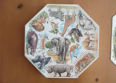 Vintage Springbok 1968 ZOO ANIMALS Octa Puzzle Octagon Jigsaw Complete 500 Pc - Image 1 of 4