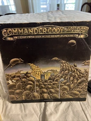 COMMANDER CODY Live Deep In The Heart Of Texas LP Vinyl PAS 1017 - Image 1 of 3