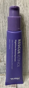 Hero Rescue Retinol Nighttime Renewing Cream Blend Complex Skincare No Cap/box - Picture 1 of 1
