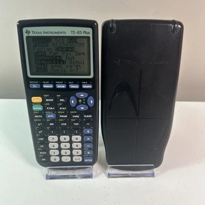 Texas Instruments TI-83 Plus Calculator With Case Tested Working - Image 1 of 4