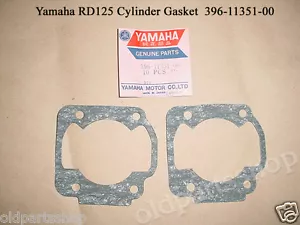 Yamaha RD125 Cylinder Gasket x2 NOS LS2 CYLINDER Base GASKET 396-11351-00 x2 - Picture 1 of 1