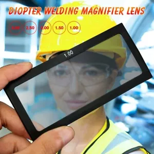 Lente lupa de soldadura de dioptrías lente tramposa soldador pantalla casco vidrio 0,75-3,0 - Imagen 1 de 121
