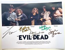 THE EVIL DEAD 8x10 photo cast signed BRUCE CAMPBELL and more HORROR