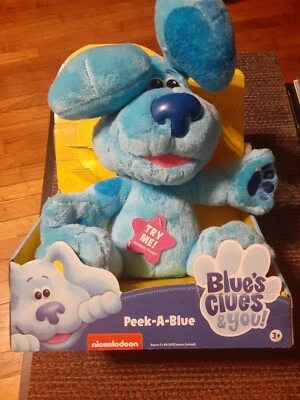 Telas súper suaves Blue’s Clues And You Peek A Blue (felpa de 10 pulgadas) Foto 1 de 2