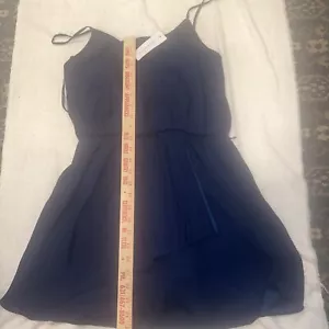 Neu mit Etikett Pookie Sebastian Anthropologie Kleid einfarbig blau Größe Medium - Bild 1 von 4