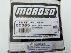 Moroso EFI Fuel Return Line Kit 65385 - Aluminum Adapter, Stainless Clamps