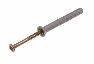 400 X Nylon Marteau En Cadre Fixations Cheville Masonry Prises & ; Vis M6 X 50mm - Picture 1 of 1