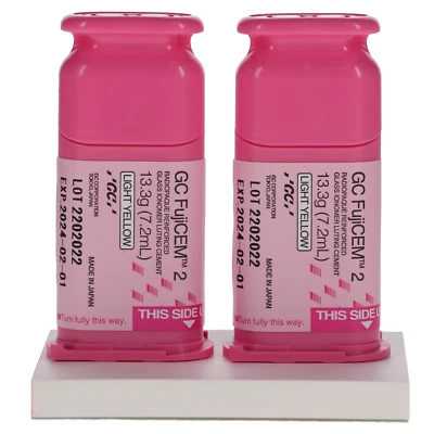 GC 004714 FujiCEM 2 Reinforced Glass Ionomer Luting Cement Automix 2/Pk 004599 - Image 1 of 4