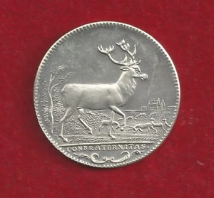HESSEN-DARMSTADT:  LANDGRAF LUDWIG VIII. (1739-1768) - HIRSCHGULDEN  OHNE JAHR - Bild 1 von 2