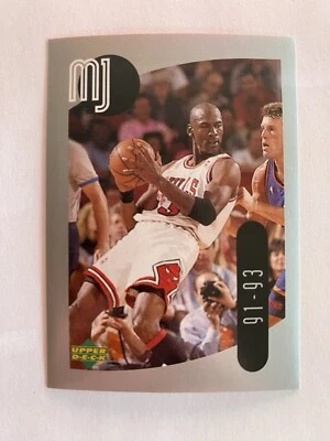 Michael Jordan 1998 Upper Deck MJ Sticker ‘91-‘93 Card #35 - Image 1 of 2