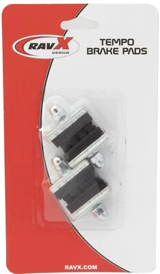 Zapatas de freno de bicicleta RAVX Road Classic Tempo pastillas negras 2 pares 3,5 mm Foto 1 de 2