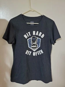 Roman Reigns WWE AUTHENTIC HIT HARD HIT OFTEN T-Shirt X-LARGE New - Picture 1 of 3