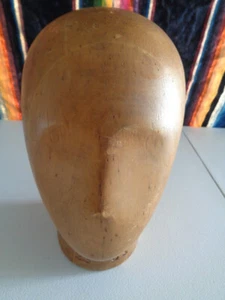 Vintage Wooden Mannequin Head Midwest H.B.&D. Co. Chicago - Picture 1 of 9