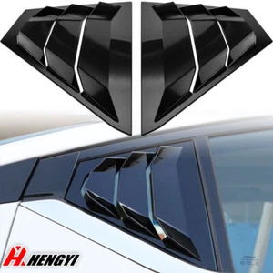 Gloss Black Quartar Window Louver Vent Scoop Cover Fit Nissan Altima 2019-2023 - Picture 1 of 9