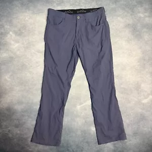 Eddie Bauer Herren grau Nylon Spandex Stretch Reißverschluss Tasche Wanderhose Größe 36x30 - Bild 1 von 17