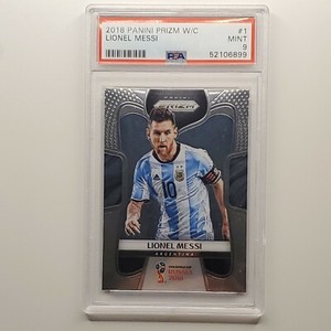 LIONEL MESSI 2018 PANINI PRIZM WORLD CUP #1 PSA 9 ARGENTINA