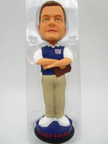 Legends of the Field Jim Fassel NY Giants Bobblehead Figurine RARE! LTD Edition Cover
