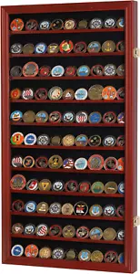 Custodia display monete sfida militare porta chip poker armadio da parete vetrina Ra - Foto 1 di 9