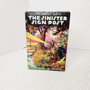 The Hardy Boys "The Sinister Sign Post" # 15 F.W. Dixon Unabridged 215 Pgs 1940s - Picture 1 of 16